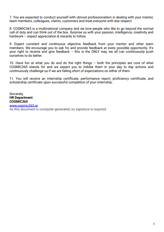 Scholarship Certificate 3